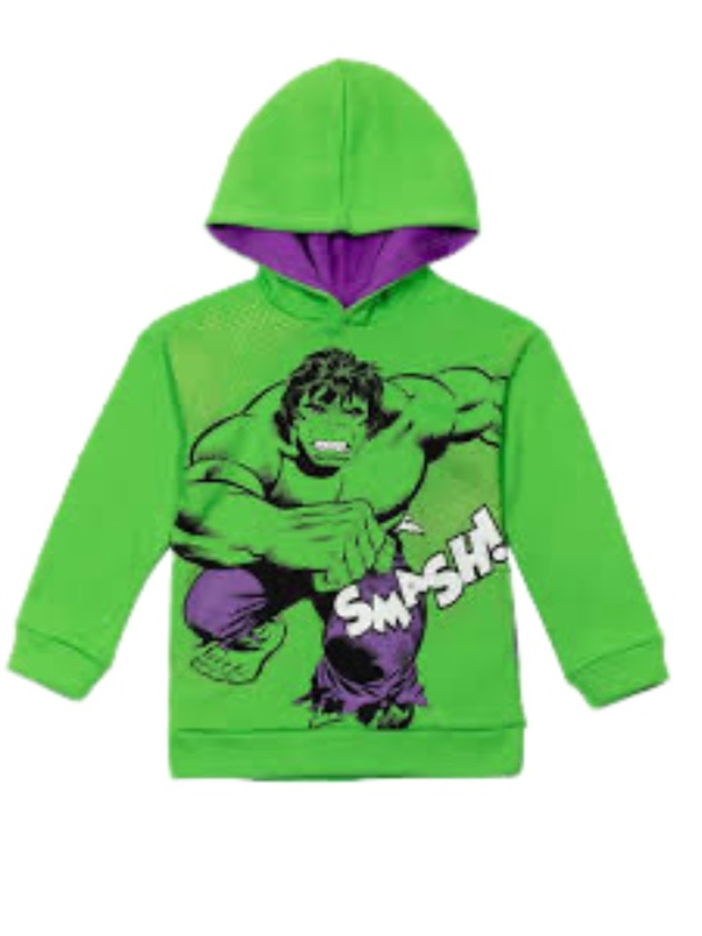 Marvel Hulk Boys Green Pullover Hoodie 6